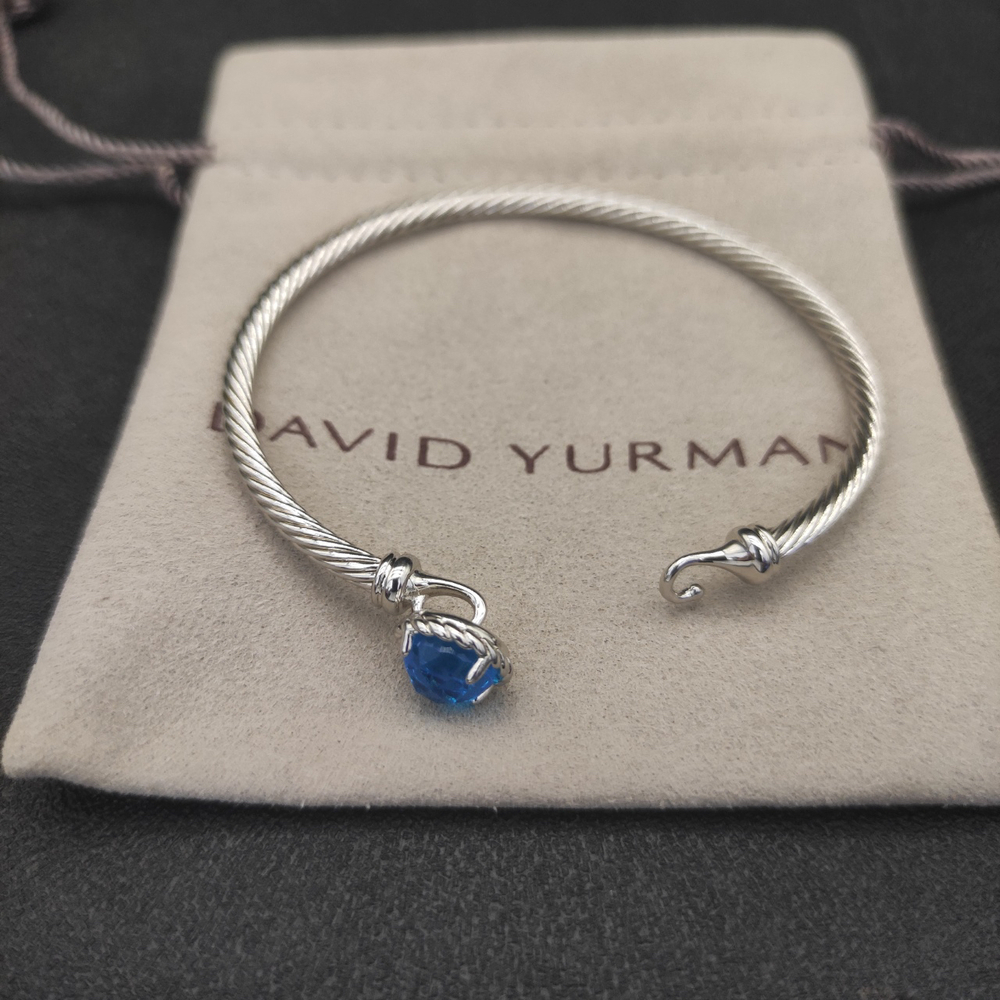 David Yurman 3mm Blue Diamond Bracelet